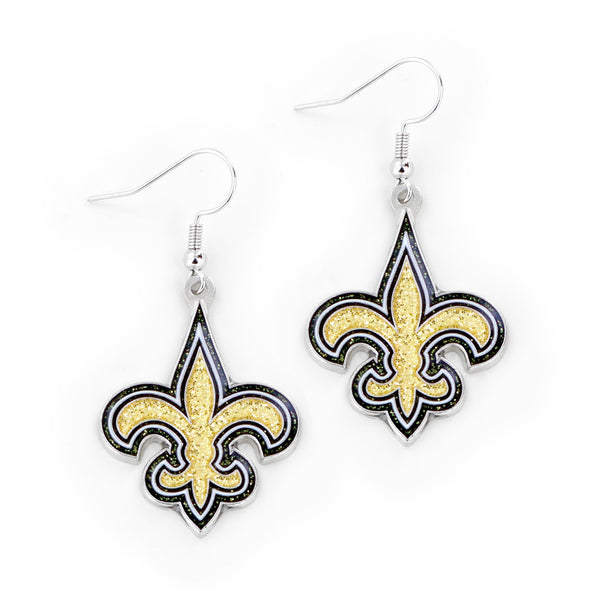 SAINTS GLITTER DAZZLE EARRINGS