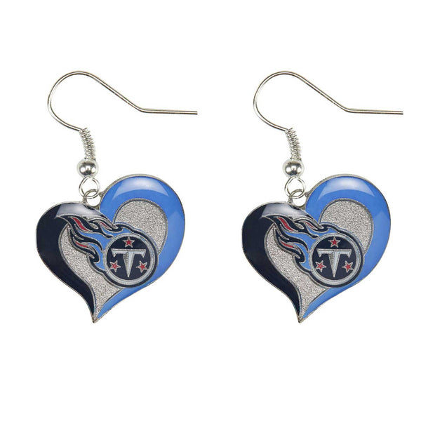 TITANS SWIRL HEART EARRINGS