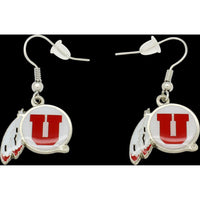 UTAH UTES DANGLER EARRINGS