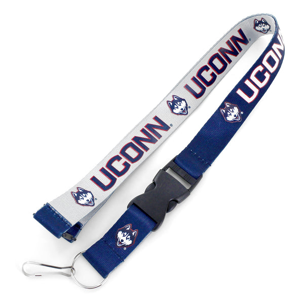 CONNECTICUT HUSKIES REVERSIBLE LANYARD