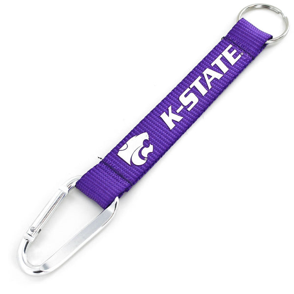 KANSAS STATE CARABINER LANYARD KEYCHAIN