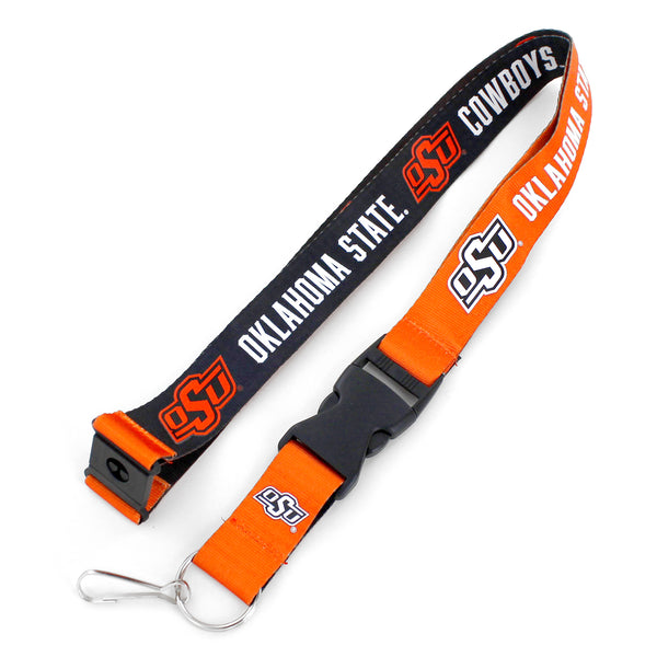 OKLAHOMA STATE (BLACK /ORANGE) REVERSIBLE LANYARD