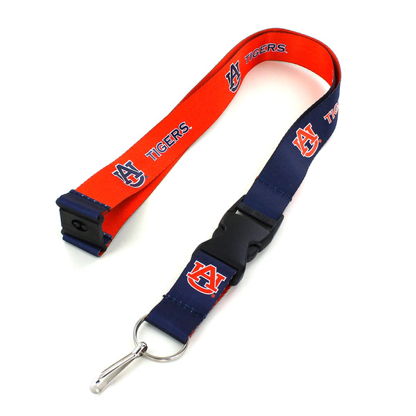 AUBURN (BLUE/ORANGE) REVERSIBLE LANYARD