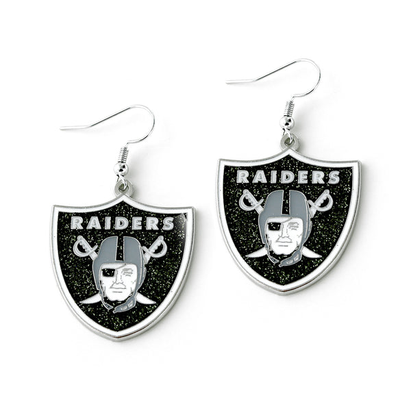 RAIDERS GLITTER DAZZLE EARRINGS