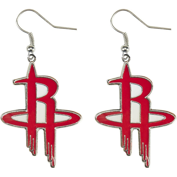 ROCKETS LOGO DANGLER EARRINGS