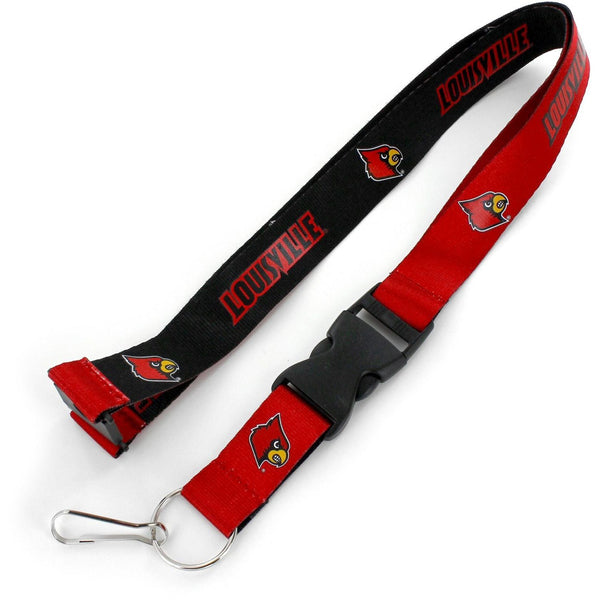 LOUISVILLE (BLACK/RED) REVERSIBLE LANYARD