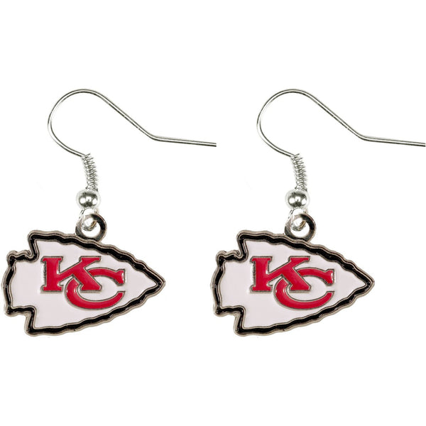 CHIEFS LOGO DANGLER EARRINGS