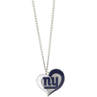 GIANTS SWIRL HEART NECKLACE