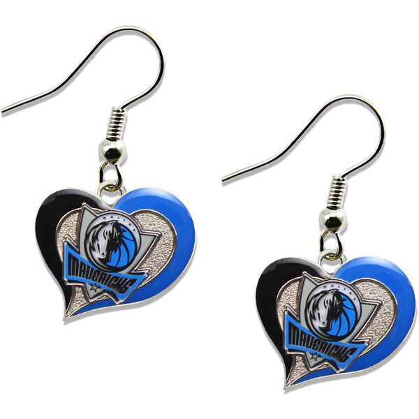 MAVERICKS SWIRL HEART EARRINGS