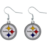 STEELERS LOGO DANGLER EARRINGS