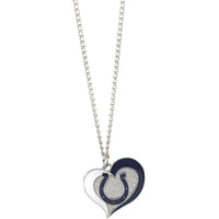 COLTS SWIRL HEART NECKLACE