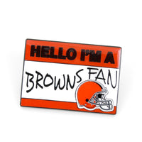 BROWNS NAME TAG PIN