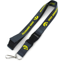 IOWA (CHARCOAL) LANYARD