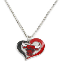 BULLS SWIRL HEART NECKLACE