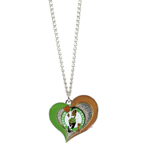 CELTICS SWIRL HEART NECKLACE