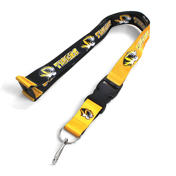 MISSOURI (BLACK/GOLD) REVERSIBLE LANYARD