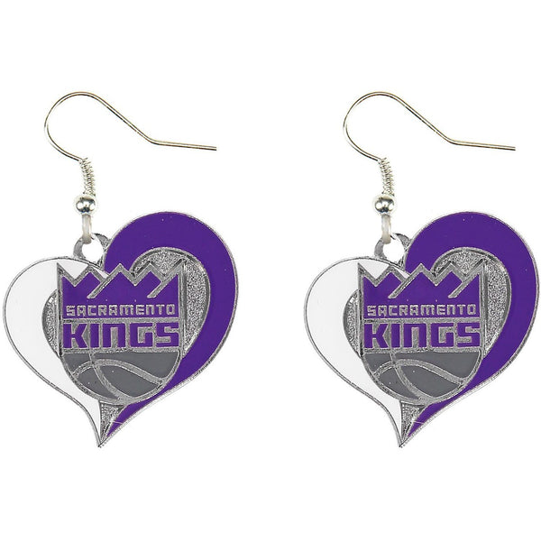 KINGS SWIRL HEART EARRINGS