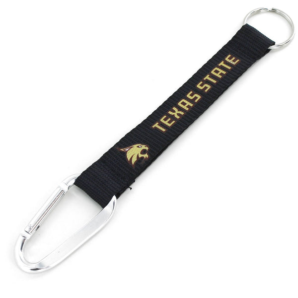 TEXAS STATE CARABINER LANYARD KEYCHAIN