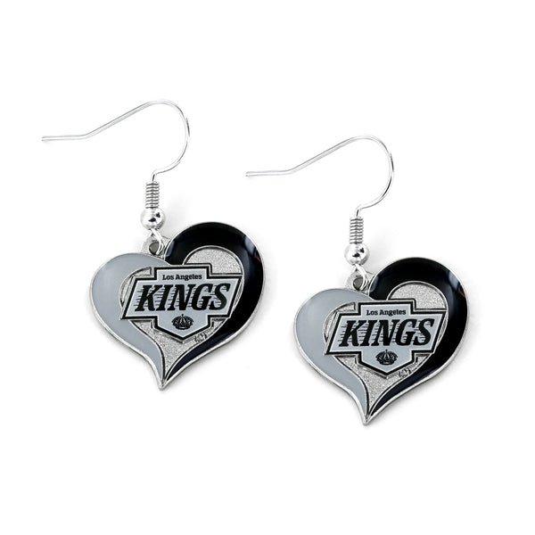 KINGS SWIRL HEART EARRINGS