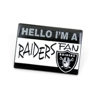 RAIDERS NAME TAG PIN