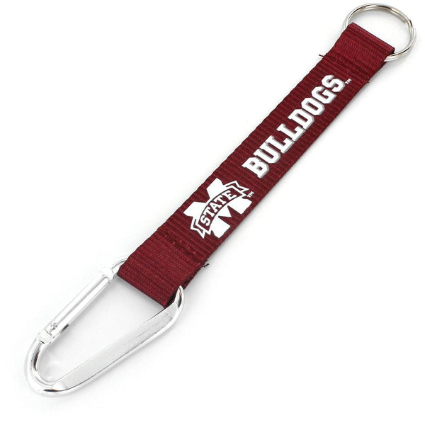 MISSISSIPPI STATE CARABINER LANYARD KEYCHAIN