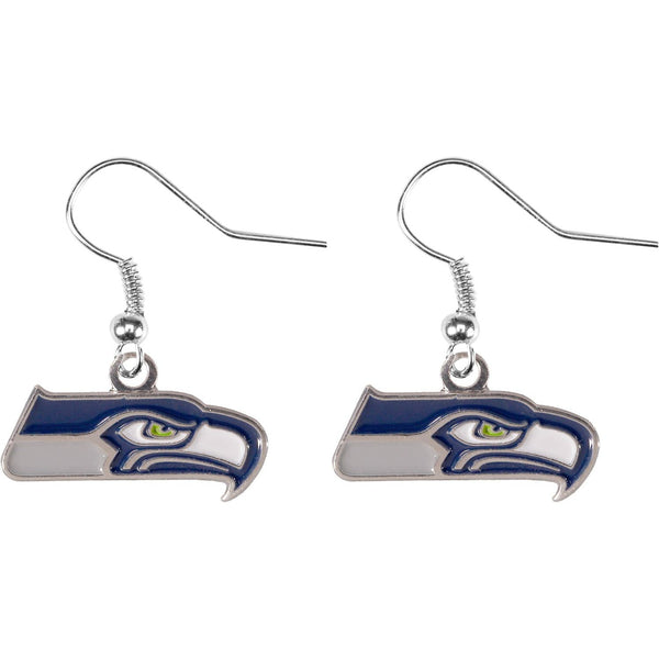 SEAHAWKS LOGO DANGLER EARRINGS