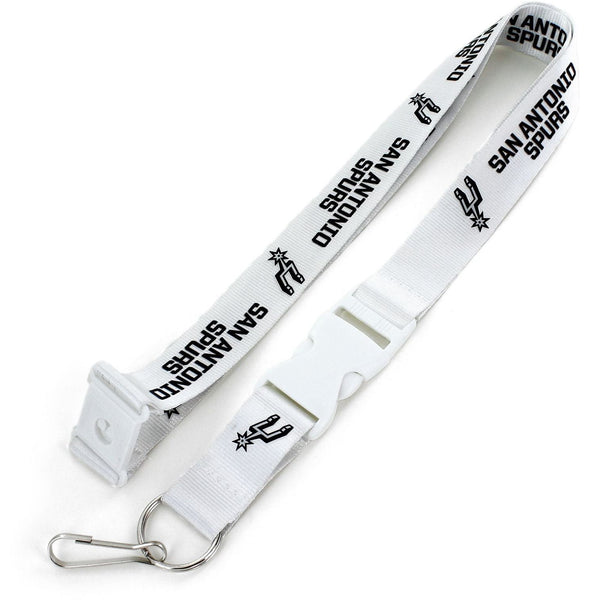 SPURS (WHITE W/WHT BUCKLE) TEAM LANYARD