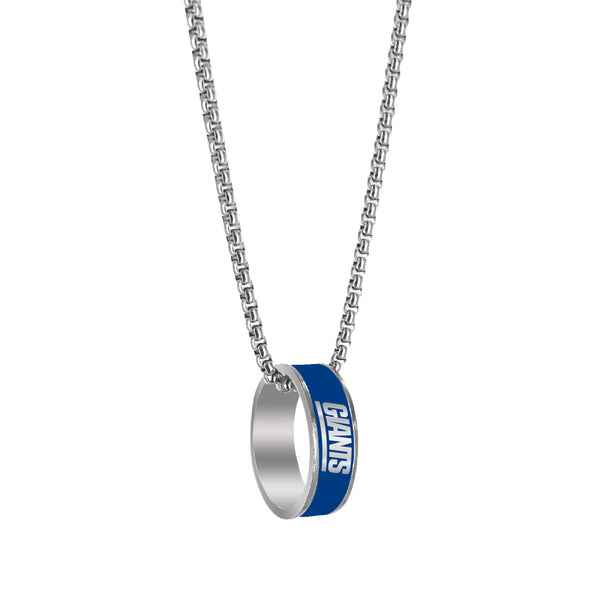 GIANTS (SILVER) FASHION RING PENDANT NECKLACE