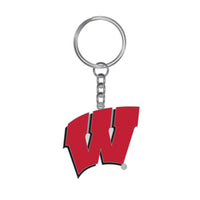 WISCONSIN LOGO KEYCHAIN