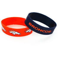 BRONCOS WIDE BRACELETS (2-PACK)