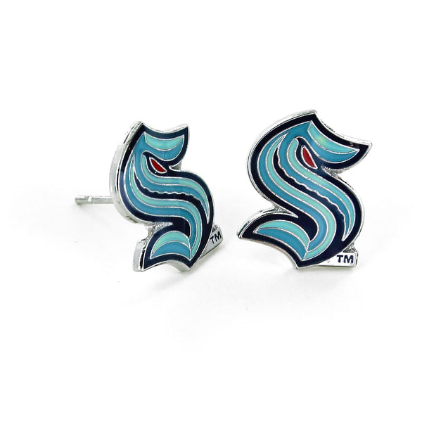 KRAKEN LOGO POST EARRINGS