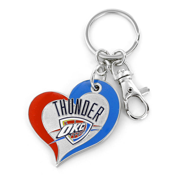 THUNDER SWIRL HEART KEYCHAIN