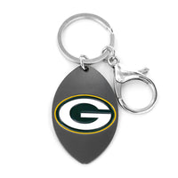 PACKERS MATTE FINISH FOOTBALL KEYCHAIN