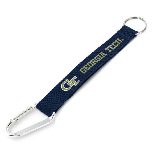 GEORGIA TECH (NAVY) CARABINER LANYARD KEYCHAIN