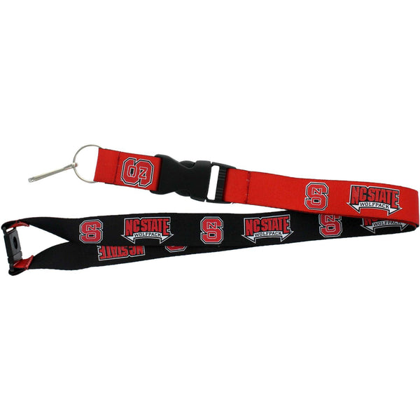 NORTH CAROLINA STATE (BLACK/RED) REVERSIBLE LANYARD