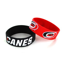 HURRICANES WIDE BRACELETS (2-PACK)