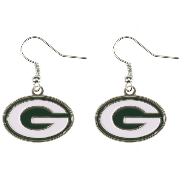 PACKERS LOGO DANGLER EARRINGS