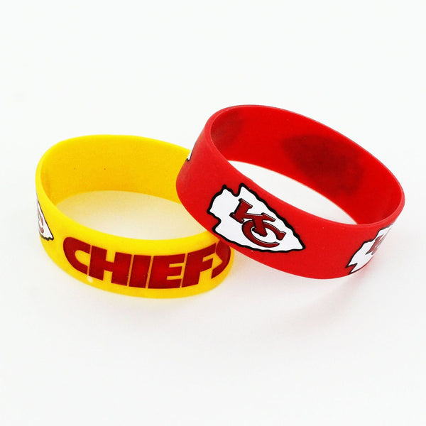 CHIEFS WIDE BRACELETS (2-PACK)