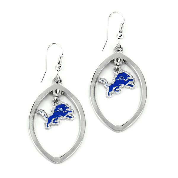 LIONS FOOTBALL CUTOUT EARRING