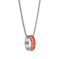 BENGALS (SILVER) FASHION RING PENDANT NECKLACE