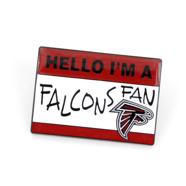 FALCONS NAME TAG PIN