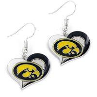 IOWA SWIRL HEART EARRINGS