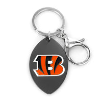 BENGALS MATTE FINISH FOOTBALL KEYCHAIN