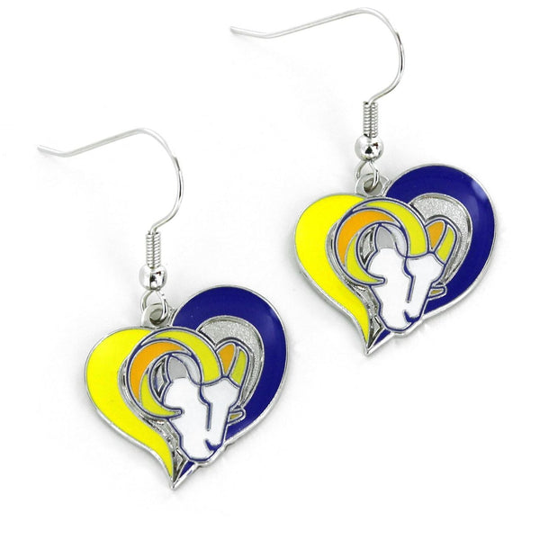 RAMS SWIRL HEART EARRINGS