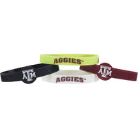 TEXAS A&M SILICONE BRACELETS (4 PACK)