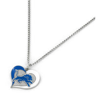 LIONS SWIRL HEART NECKLACE