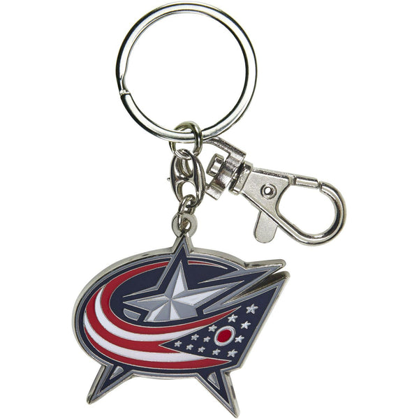 BLUE JACKETS TEAM LOGO HEAVYWEIGHT KEYCHAIN