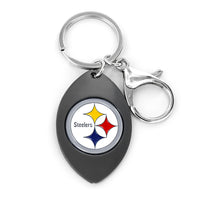 STEELERS MATTE FINISH FOOTBALL KEYCHAIN