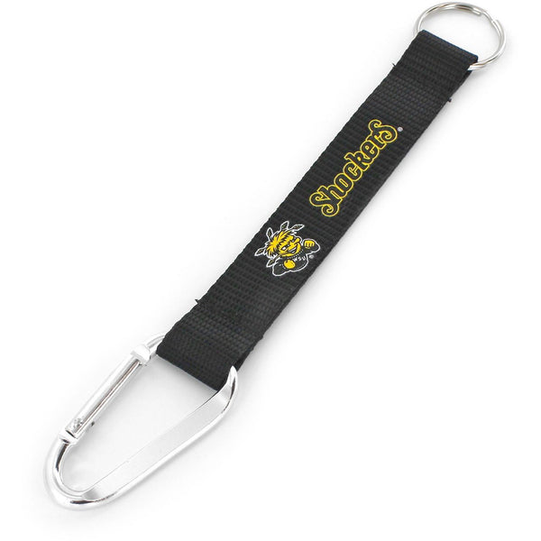 WICHITA STATE CARABINER LANYARD KEYCHAIN