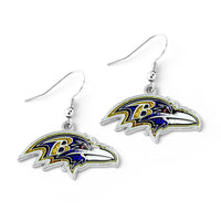 RAVENS GLITTER DAZZLE EARRINGS